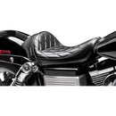 Le Pera Stubs Cafe Solo Seat for Harley 06-17 Dyna / Diamond Black  - Customhoj
