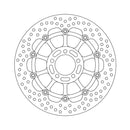 Moto-Master Brake Disc Kawasaki GPZ 1100 (non-ABS) 95-98 Moto-Master Halo Front Right Brake Disc for Kawasaki Customhoj