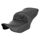 Saddlemen Roadsofa Extended Reach Honeycomb Seat for Harley 24-25 Touring Road Glide / Street Glide / Black / Without heating / Without backrest  - Customhoj