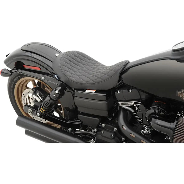 Drag Specialties Matala profiili yksipaikkainen istuin Harley-moottoripyörään