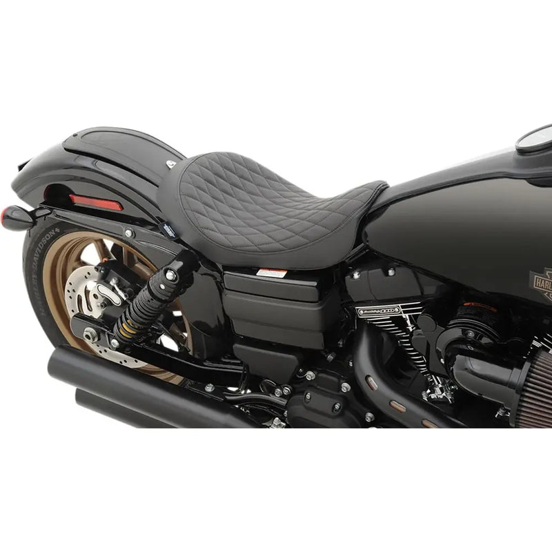 Drag Specialties Matala profiili yksipaikkainen istuin Harley-moottoripyörään