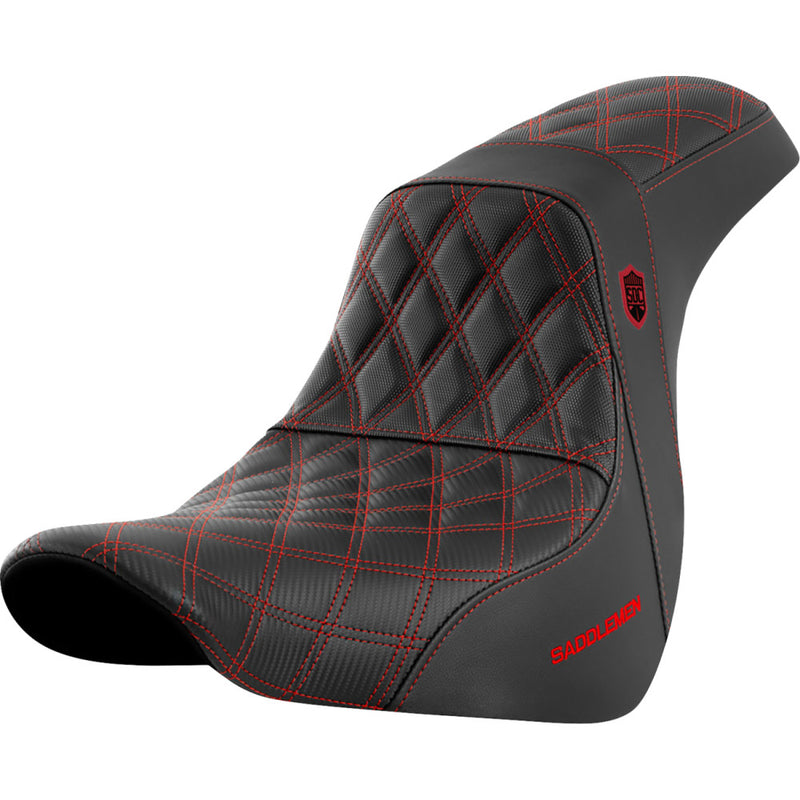 Saddlemen Pro SDC Performance Gripper Lattice Stitch -istuin Harleylle Pro SDC Performance Gripper Lattice Stitch -istuin Harleyyn