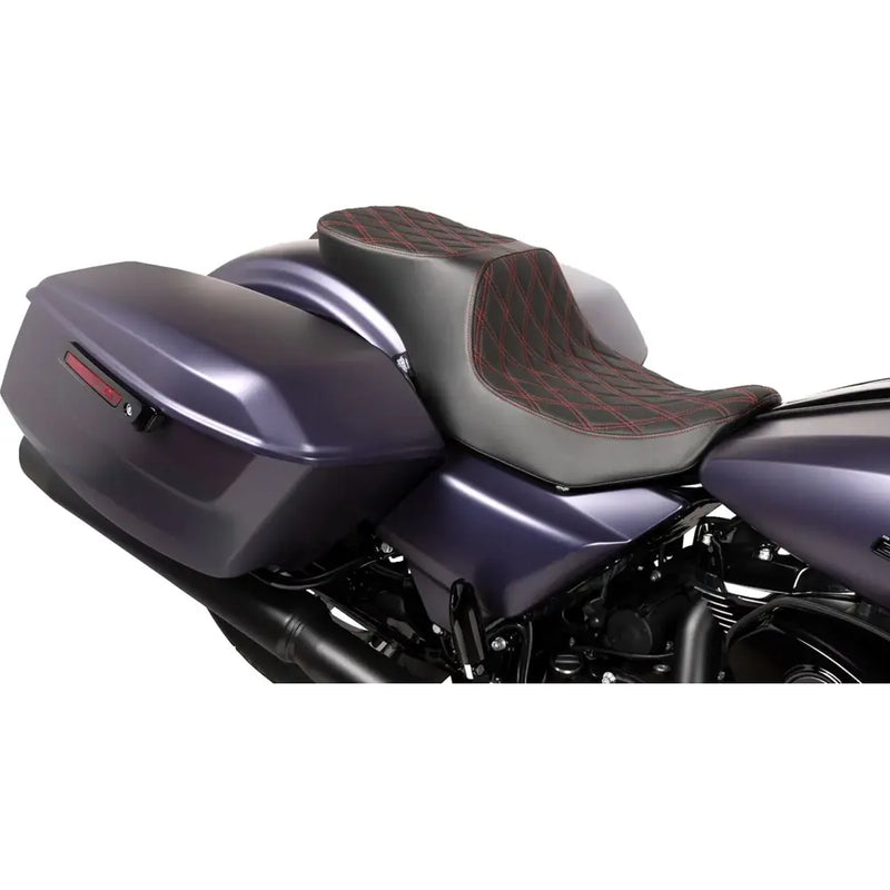 Drag Specialties Performance Predator 2-Up -istuin Harley-moottoripyörään