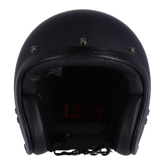 13 1/2 Skull Bucket Open Motorcycle Helmet