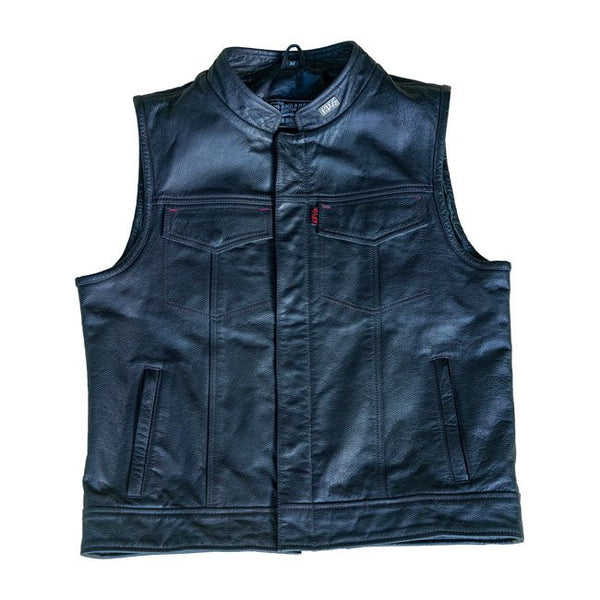 13 1/2 Night Rider Leather Vest - Customhoj