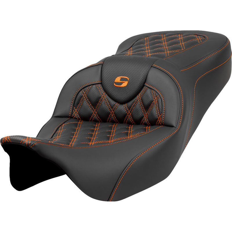 Saddlemen Roadsofa Lattice Stitch -istuin Harleylle