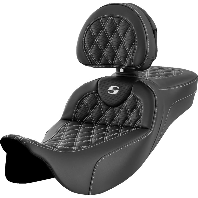 Saddlemen Roadsofa Extended Reach Lattice Stitch -istuin Harleylle