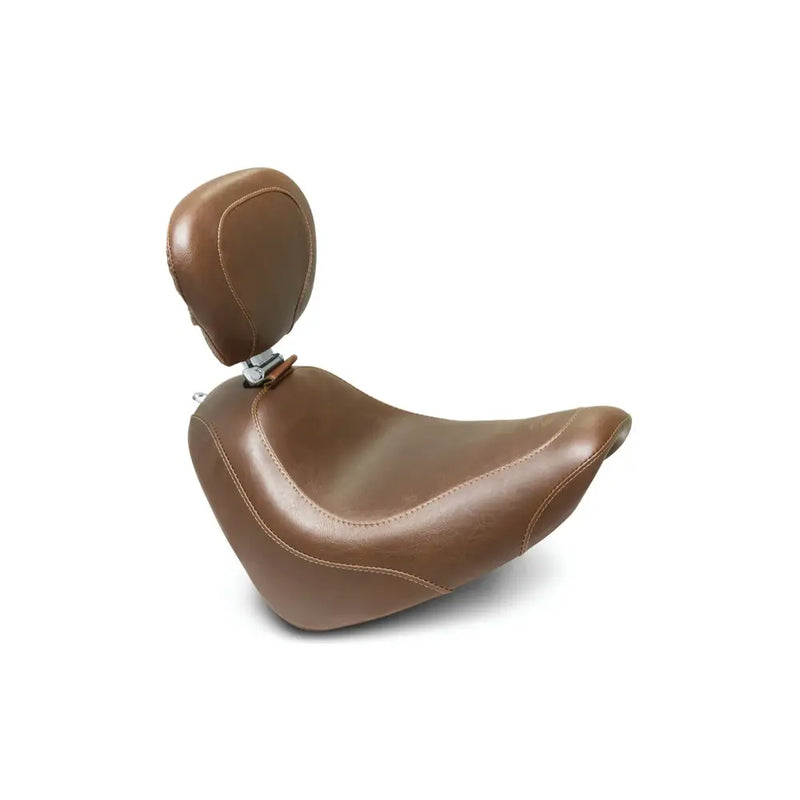 Mustang Wide Tripper -yksipaikkainen satula Harley-moottoripyörään