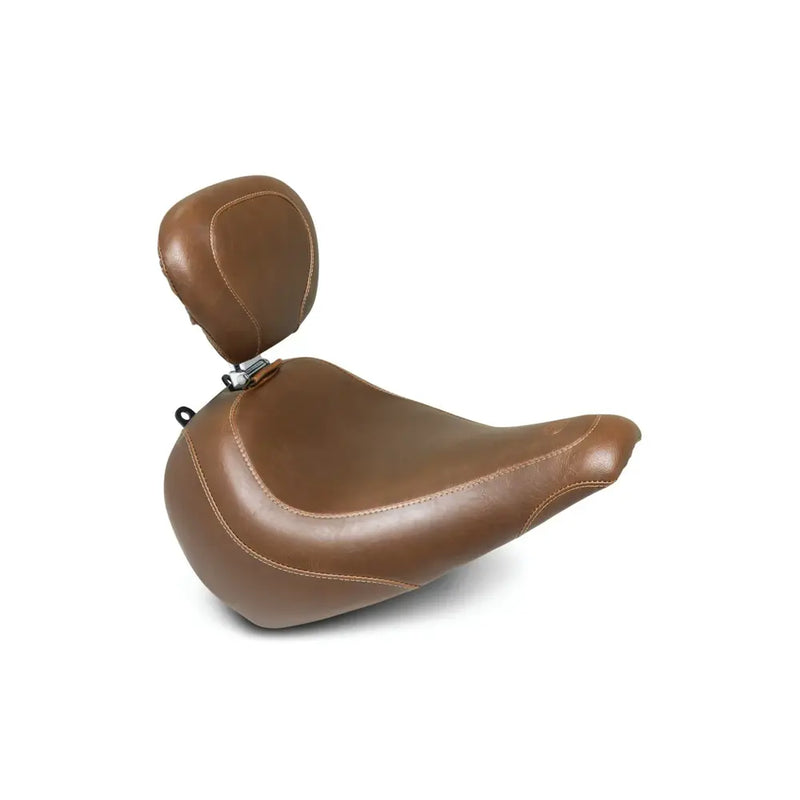 Mustang Wide Tripper -yksipaikkainen satula Harley-moottoripyörään