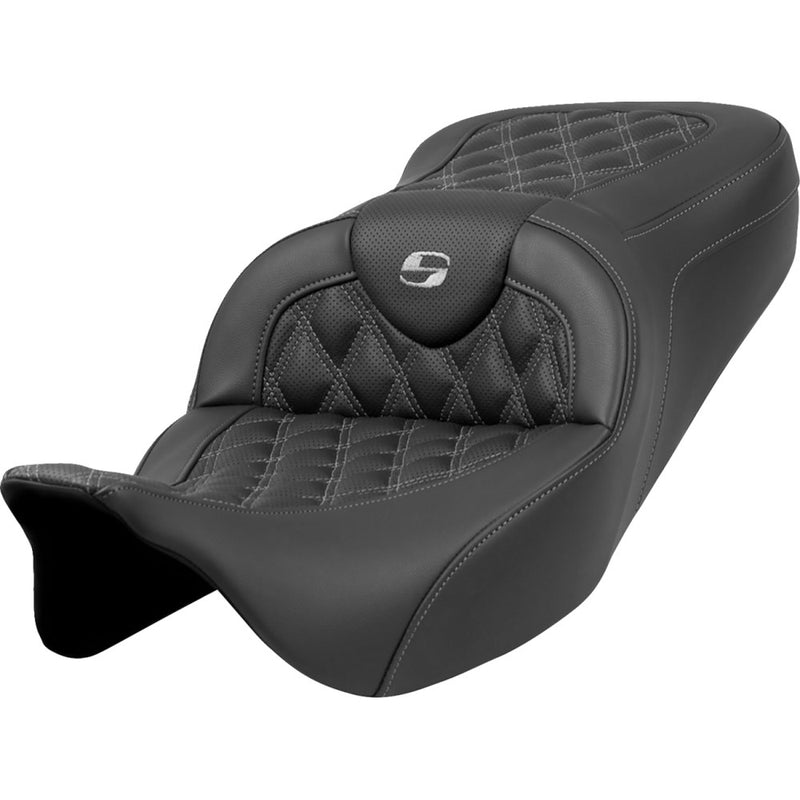 Saddlemen Roadsofa Lattice Stitch -istuin Harleylle