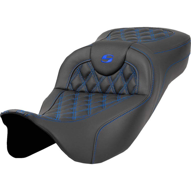 Saddlemen Roadsofa Extended Reach Lattice Stitch -istuin Harleylle
