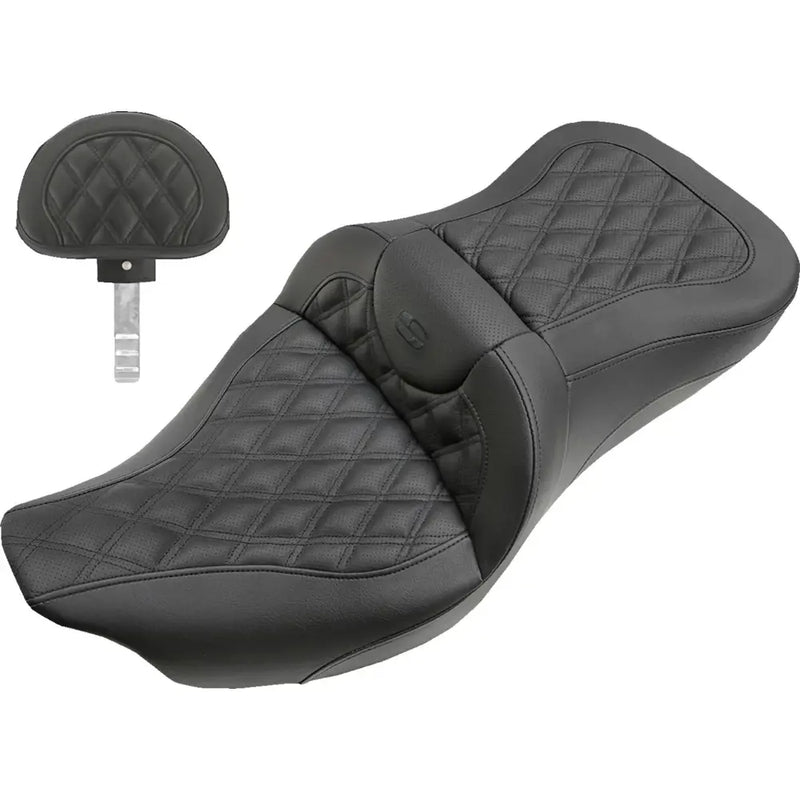 Saddlemen Roadsofa Extended Reach Lattice Stitch -istuin Harleylle