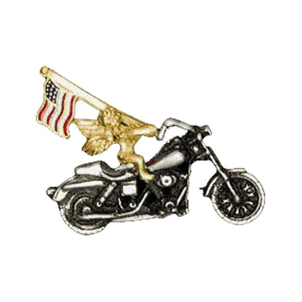 3D Angel US Flag MC Pin