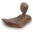 Mustang Wide Tripper -yksipaikkainen satula Harley-moottoripyörään