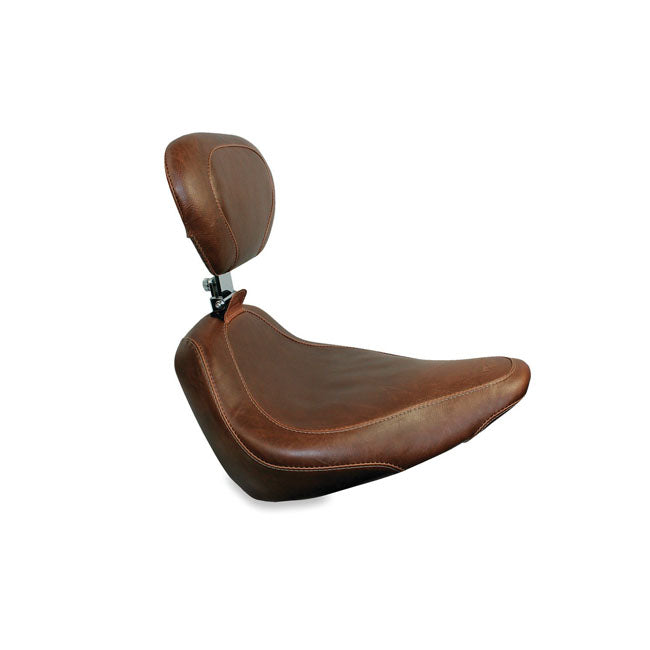 Mustang Wide Tripper -yksipaikkainen satula Harley-moottoripyörään