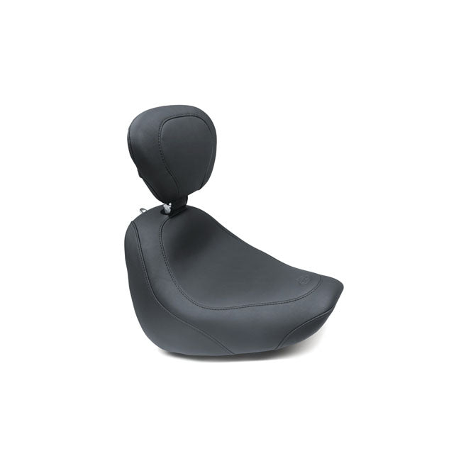 Mustang Wide Tripper -yksipaikkainen satula Harley-moottoripyörään