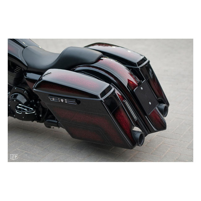 Killer Custom 4" venytetyt satulalaukut Harley-moottoripyörille