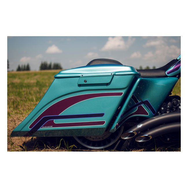 Killer Custom 7" / 5" Swoop-venytetyt satulalaukut Harley-moottoripyörille