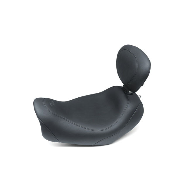 Mustang Wide Tripper -yksipaikkainen satula Harley-moottoripyörään