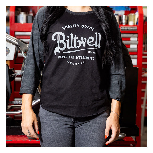 Biltwell Script Baseball pitkähihainen Ladies