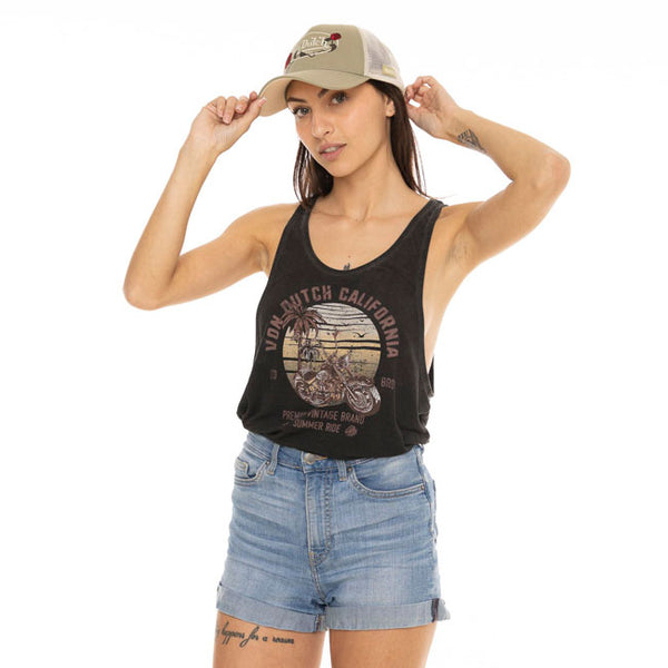 Von Dutch Cafe Race Tank Top naiset
