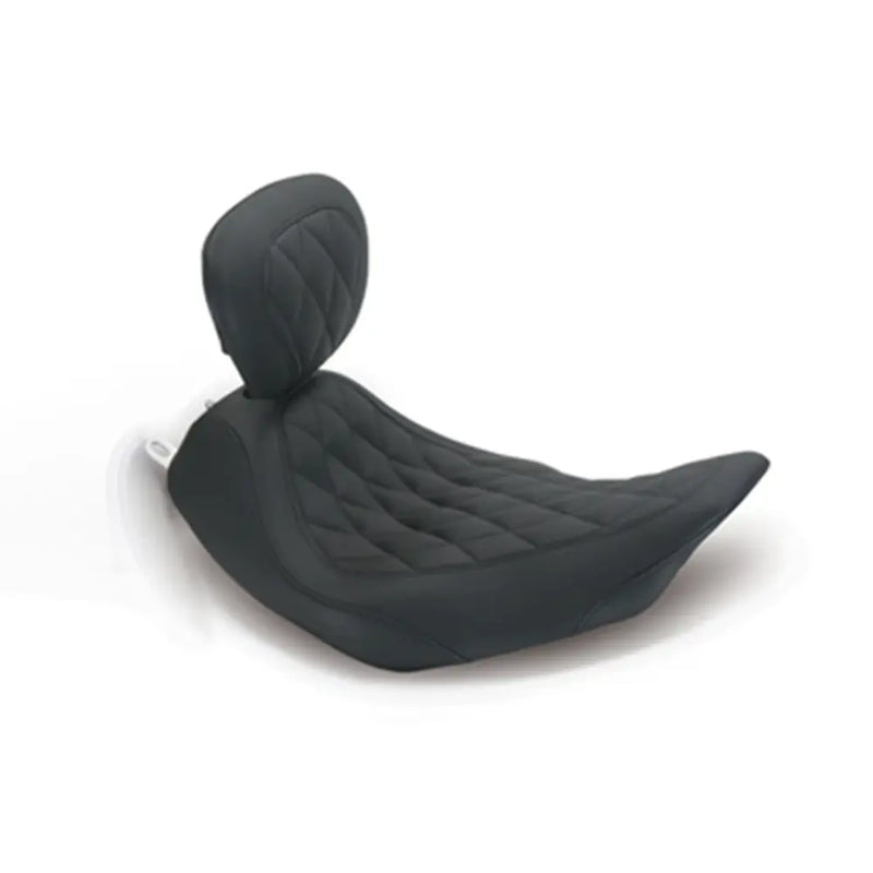 Mustang Wide Tripper -yksipaikkainen satula Harley-moottoripyörään