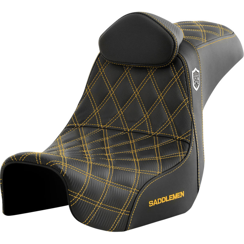 Saddlemen Pro SDC Performance Gripper Lattice Stitch -istuin Harleylle Pro SDC Performance Gripper Lattice Stitch -istuin Harleyyn