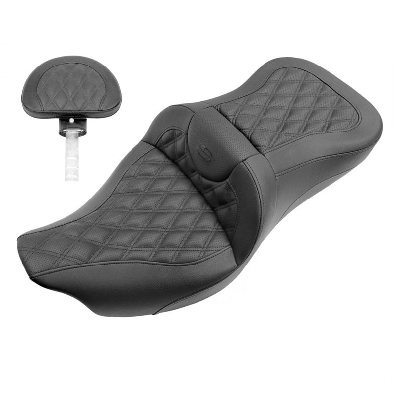 Saddlemen Roadsofa Lattice Stitch -istuin Harleylle