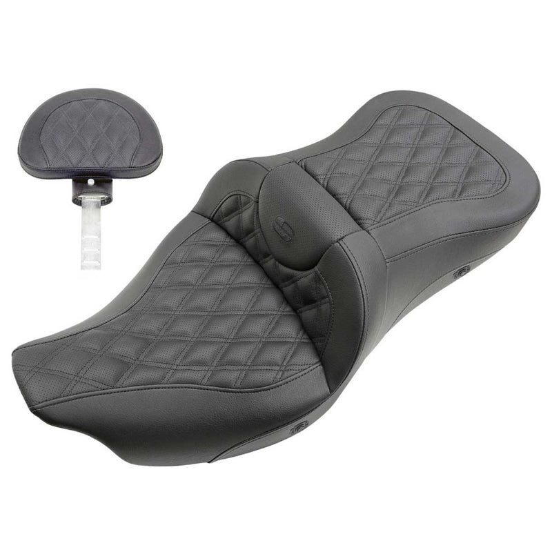 Saddlemen Roadsofa Lattice Stitch -istuin Harleylle