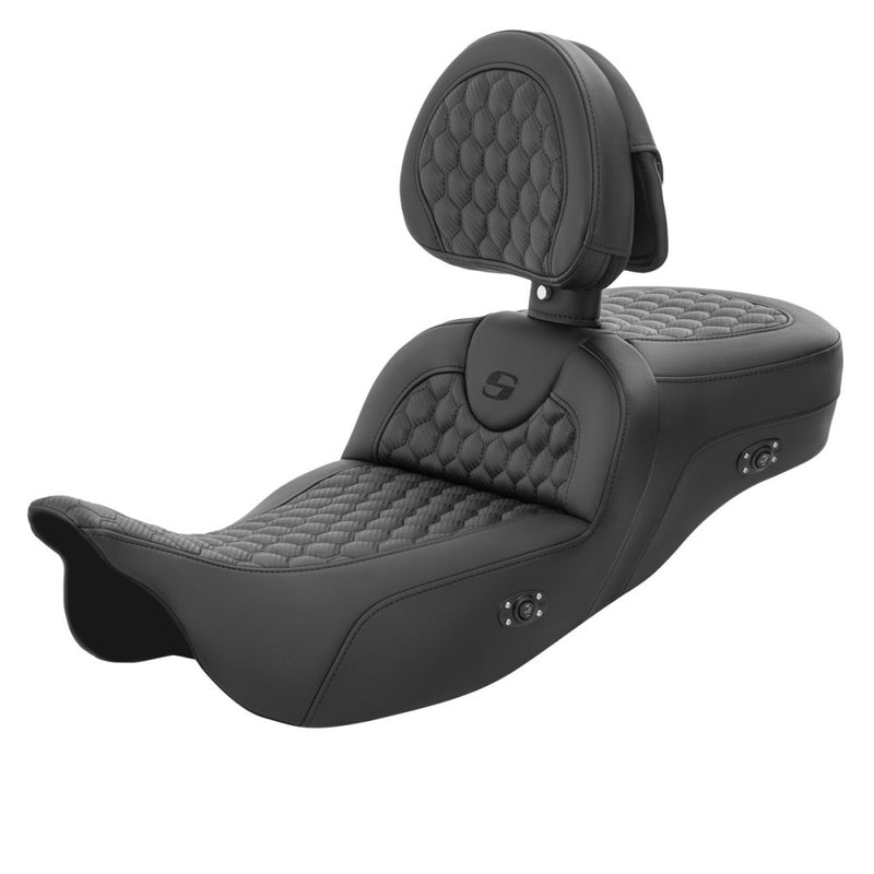Saddlemen Roadsofa Extended Reach Honeycomb-istuin Harleylle