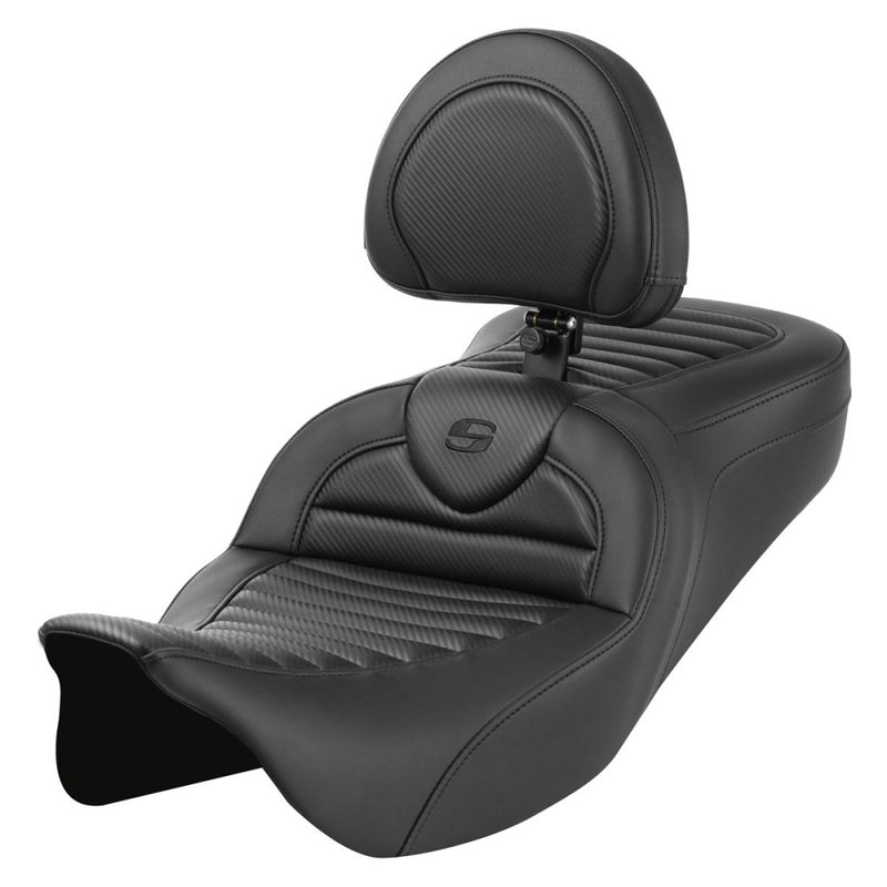 Saddlemen Roadsofa Tuck-n-Roll-istuin Harleylle