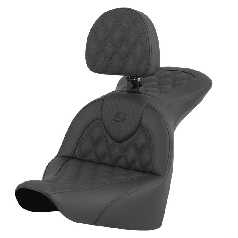 Saddlemen Roadsofa Lattice Stitch -istuin Harleylle