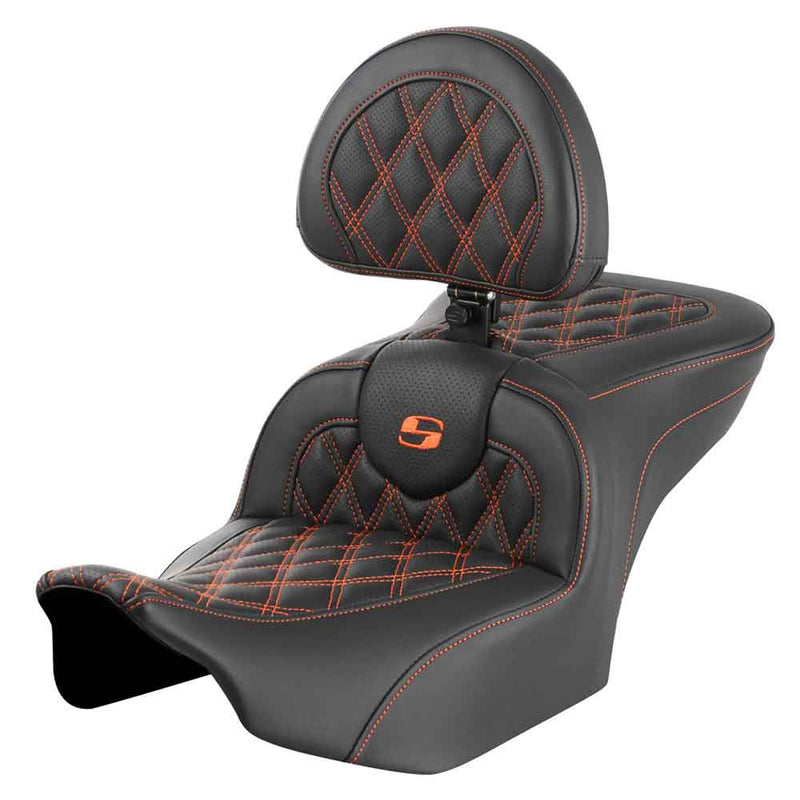 Saddlemen Roadsofa Lattice Stitch -istuin Harleylle