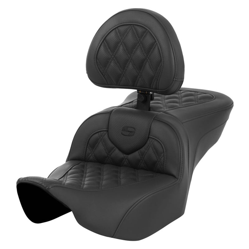 Saddlemen Roadsofa Lattice Stitch -istuin Harleylle