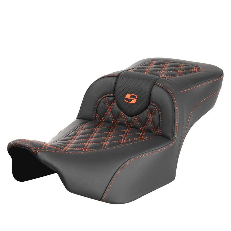 Saddlemen Roadsofa Extended Reach Lattice Stitch -istuin Harleylle