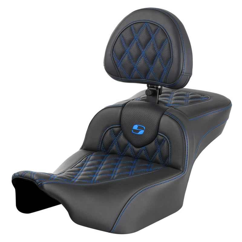 Saddlemen Roadsofa Extended Reach Lattice Stitch -istuin Harleylle