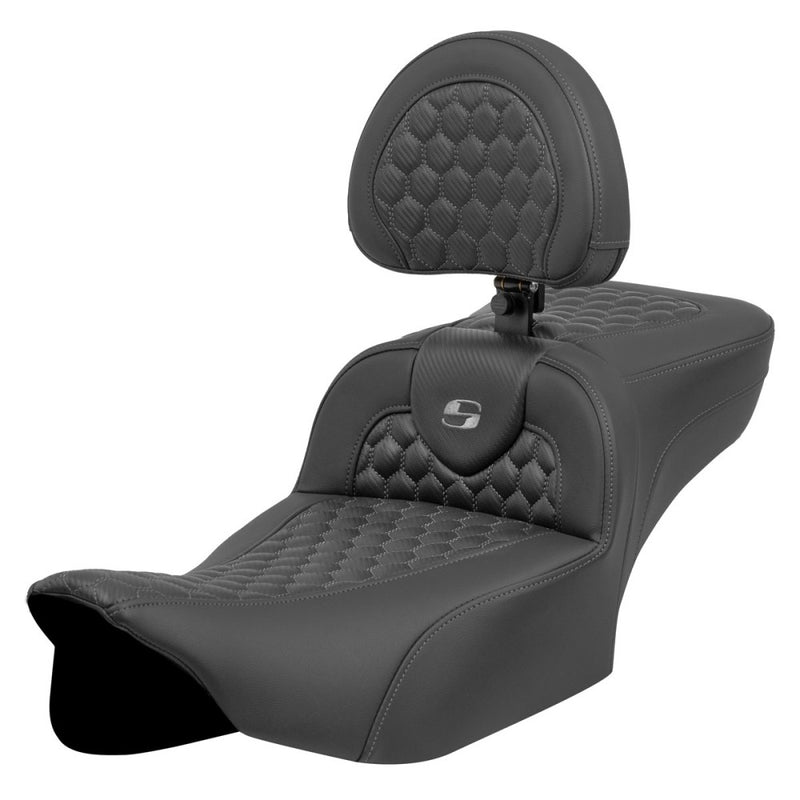 Saddlemen Roadsofa Extended Reach Honeycomb-istuin Harleylle