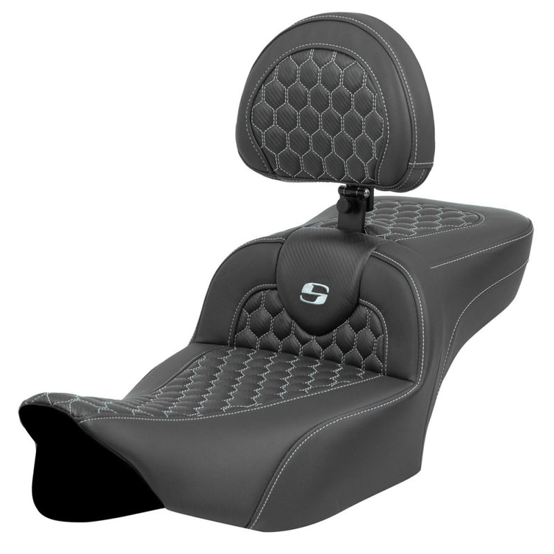 Saddlemen Roadsofa Extended Reach Honeycomb-istuin Harleylle