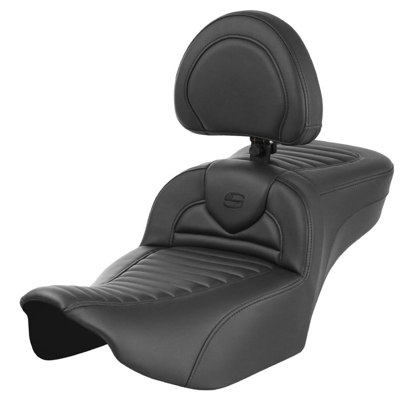 Saddlemen Roadsofa Extended Reach Tuck-n-Roll -istuin Harleylle