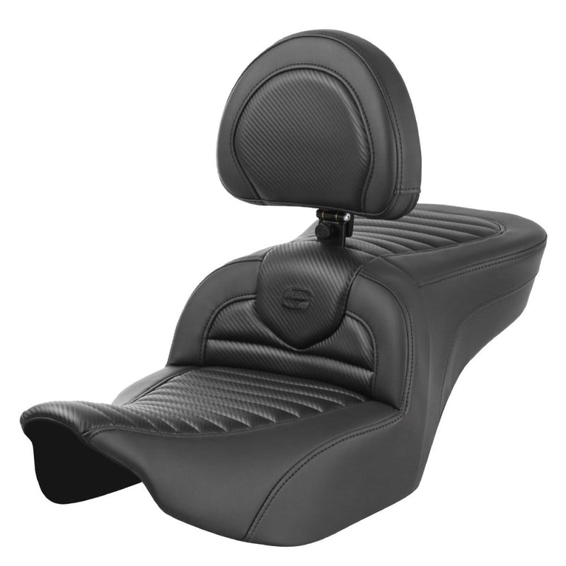 Saddlemen Roadsofa Tuck-n-Roll-istuin Harleylle