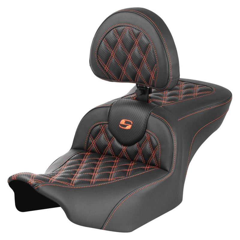 Saddlemen Roadsofa Lattice Stitch -istuin Harleylle