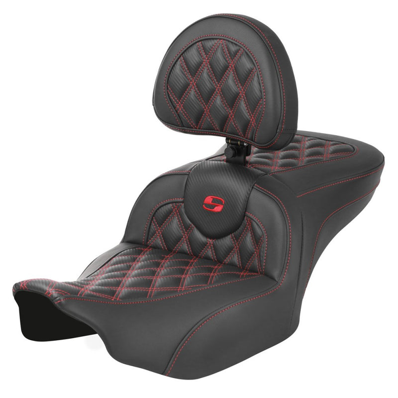 Saddlemen Roadsofa Lattice Stitch -istuin Harleylle