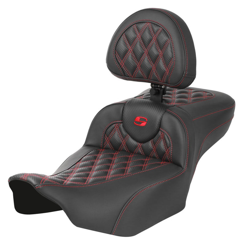 Saddlemen Roadsofa Extended Reach Lattice Stitch -istuin Harleylle
