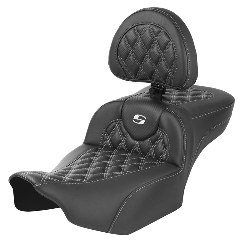 Saddlemen Roadsofa Extended Reach Lattice Stitch -istuin Harleylle