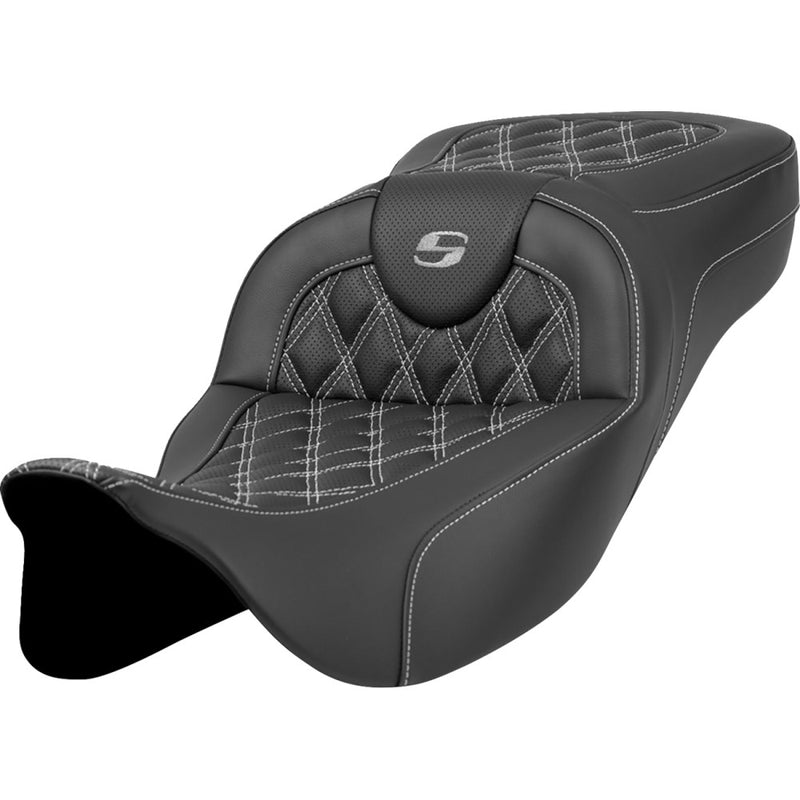 Saddlemen Roadsofa Extended Reach Lattice Stitch -istuin Harleylle