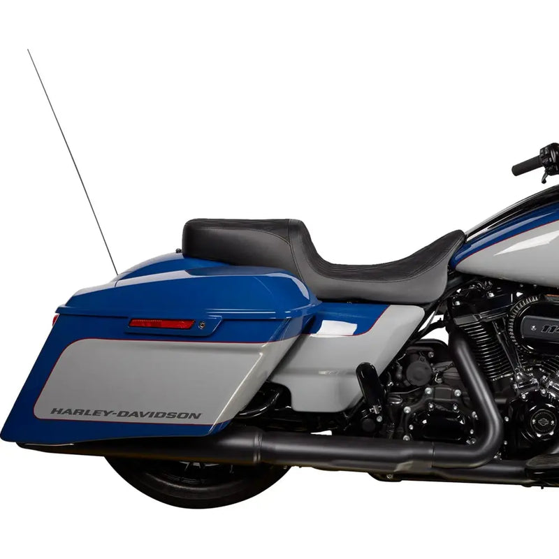 Drag Specialties Performance Predator 2-Up -istuin Harley-moottoripyörään