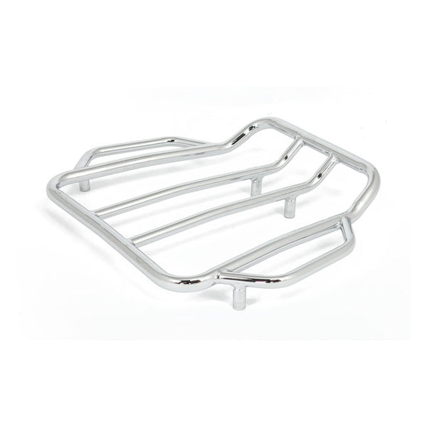 MCS Tour-Pak Contoured Chrome -matkatavarateline Harley-moottoripyörille
