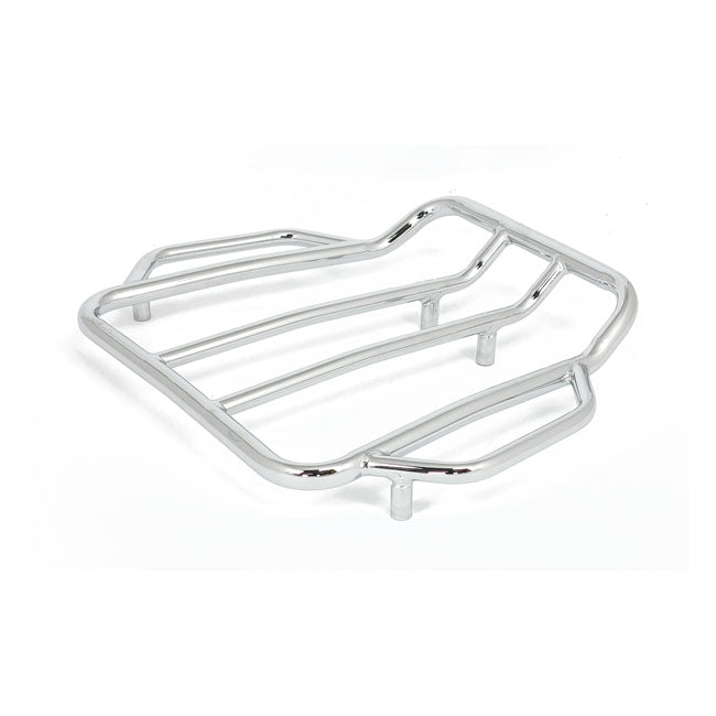 MCS Tour-Pak Contoured Chrome -matkatavarateline Harley-moottoripyörille