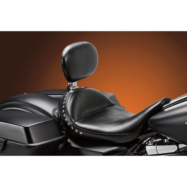 Le Pera Monterey-yksipaikkainen selkänojallinen satula Harley-moottoripyörään