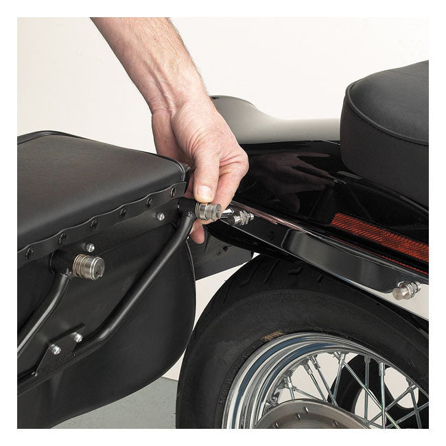 Cycle Visions Bareback Quick Release -satulalaukkujärjestelmä Harley-moottoripyörille